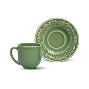 Juego de Café Verde Salvia