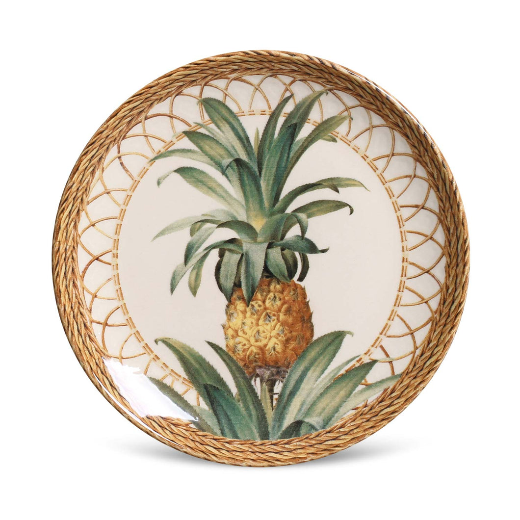 Plato Postre Pineapple Green